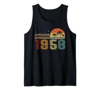 Awesome Since 1958 Men Women Birth of Birthday Years Vintage Débardeur