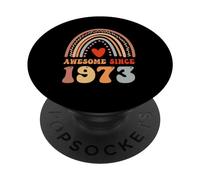 Awesome Since 1973 53rd Birthday Boho Rainbow 53 Years Old PopSockets PopGrip Adhésif
