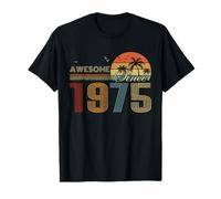 Awesome Since 1975 Men Women Birth of Birthday Years Vintage T-Shirt