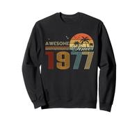 Awesome Since 1977 Men Women Birth of Birthday Years Vintage Sweatshirt