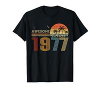 Awesome Since 1977 Men Women Birth of Birthday Years Vintage T-Shirt