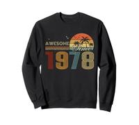 Awesome Since 1978 Men Women Birth of Birthday Years Vintage Sweatshirt