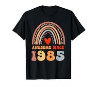 Awesome Since 1985 41st Birthday Boho Rainbow 41 Years Old T-Shirt