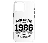 Awesome Since 1986 - Anniversaire Année de Naissance Collège Université Coque pour iPhone 16 Pro Max