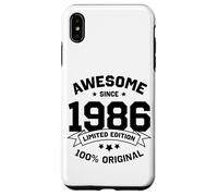 Awesome Since 1986 - Anniversaire Année de Naissance Collège Université Coque pour iPhone XS Max
