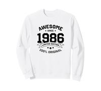 Awesome Since 1986 - Anniversaire Année de Naissance Collège Université Sweatshirt