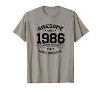 Awesome Since 1986 - Anniversaire Année de Naissance Collège Université T-Shirt