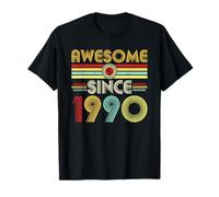 Awesome Since 1990 Classic Year Birth of Birthday Vintage T-Shirt