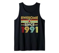 Awesome Since 1991 Classic Year Birth of Birthday Vintage Débardeur