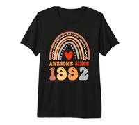 Awesome Since 1992 34th Birthday Boho Rainbow 34 Years Old T-Shirt Haut de Gamme