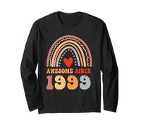Awesome Since 1999 27th Birthday Boho Rainbow 27 Years Old Manche Longue