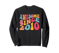 Awesome Since 2010 16 Years Old Retro Vintage 16th Birthday Sweatshirt