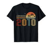 Awesome Since 2010 Men Women Birth of Birthday Years Vintage T-Shirt