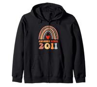 Awesome Since 2011 15th Birthday Boho Rainbow 15 Years Old Sweat à Capuche