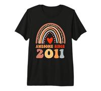 Awesome Since 2011 15th Birthday Boho Rainbow 15 Years Old T-Shirt Haut de Gamme