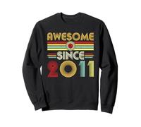 Awesome Since 2011 Classic Year Birth of Birthday Vintage Sweatshirt