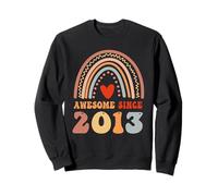 Awesome Since 2013 13rd Birthday Boho Rainbow 13 Years Old Sweatshirt