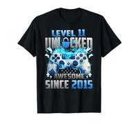 Awesome Since 2015 Vintage Level 11 Jeu vidéo débloqué T-Shirt