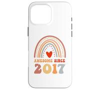 Awesome Since 2017 9th Birthday Boho Rainbow 9 Years Old Coque pour iPhone 16 Pro Max