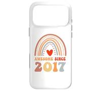 Awesome Since 2017 9th Birthday Boho Rainbow 9 Years Old Coque pour iPhone 17 Pro Max