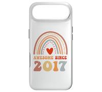 Awesome Since 2017 9th Birthday Boho Rainbow 9 Years Old Coque pour iPhone Air
