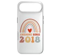 Awesome Since 2018 8th Birthday Boho Rainbow 8 Years Old Coque pour iPhone Air