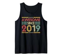 Awesome Since 2019 7th Birthday Retro Vintage 7 Years Old Débardeur