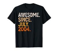 Awesome Since July 2004 18th Birthday Gift 18 Year Old T-Shirt