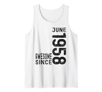 Awesome Since June 1958, Born In 1958 Juin Birthday Débardeur