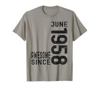 Awesome Since June 1958, Born In 1958 Juin Birthday T-Shirt