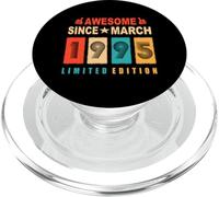Awesome Since March 1995 31 Years Old 31st Birthday PopSockets PopGrip pour MagSafe