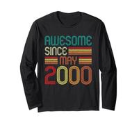 Awesome Since May 2000 26th Birthday 26 Years Old Vintage Manche Longue