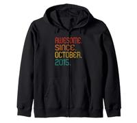 Awesome Since October 2015 Retro 11 Years Old 11th Birthday Sweat à Capuche