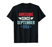 Awesome Since September 1955 T-Shirt Graphique avec Valeur
