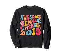 Awesome Since September 2019 7 Years Retro 7th Birthday Sweatshirt