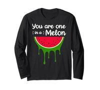 Awesome Summer Pet Cat Fruits One in a Melon Watermelon Manche Longue