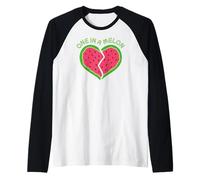 Awesome Summer Pet Cat Fruits One in a Melon Watermelon Manche Raglan