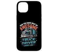 Awesome Truck Driver Looks Like Funny Trucking Big Rig Coque pour iPhone 14 Plus