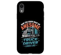 Awesome Truck Driver Looks Like Funny Trucking Big Rig Coque pour iPhone XR