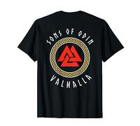 Awesome Viking Shirts - T-Shirt Homme Unisex Noir Viking Coupe Classique Manche Courte Size S - Design Exclusif Mythologie Viking Valknut Odin Valhalla