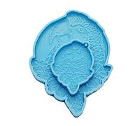 Awesomeonei 2X moules en résine de Silicone Porte-clés avec Porte-clés Joli Moule en Forme de Perroquet pour Moulage de Bijoux époxy Porte-clés Dessous de Verre Bricolage