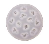 Awesomeonei Moule Silicone Pop-Corn Jaune 12 Cavités Facile à Nettoyer Réutilisable pour Gâteau, Bonbons, Savon