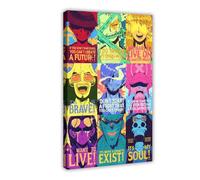 AWFGQ Poster One Piece Strong World Manga sur toile - Décoration murale pour salon, chambre à coucher - Style cadre - 40 x 60 cm