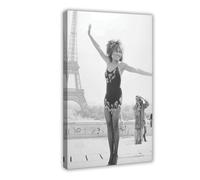 AWFGQ Poster sur toile de la chanteuse Tina Turner - Décoration de chambre à coucher - Paysage sportif - Décoration de bureau, de chambre, cadeau - 50 x 75 cm