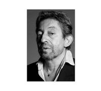 AWFGQ Poster sur toile du chanteur Serge Gainsbourg - Décoration murale pour salon, chambre à coucher - Style sans cadre - 60 x 90 cm