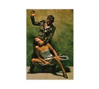 AWFGQ Poster sur toile du chanteur Serge Gainsbourg - Décoration murale pour salon, chambre à coucher - Style sans cadre - 60 x 90 cm