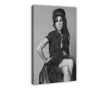 AWFGQ Poster sur toile Pop Singer, Amy Winehouse, décoration de chambre à coucher, paysage sportif, bureau, chambre, cadeau, style cadre, 50 x 75 cm