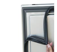 AWFOM Universel Joint De Porte pour Réfrigérateur Congélateur,Magnétique,en Caoutchouc,À Visser dans Un Frigo/Congélateur,sans Colle,Noir