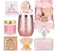 Awfrky Cadeau 22 ans Anniversaire Femme, coffret cadeau pour les meilleurs amis, maman, épouse, fille, sœur, sa petite amie, collègue, meilleure amie, anniversaire de femme unique