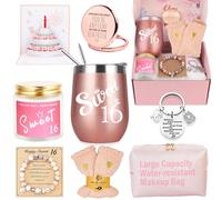 Awfrky Cadeau Fille 16 ans anniversaire, coffret cadeau pour les meilleurs amis, fille, sœur, petite amie, collègue, meilleure amie, anniversaire de femme unique